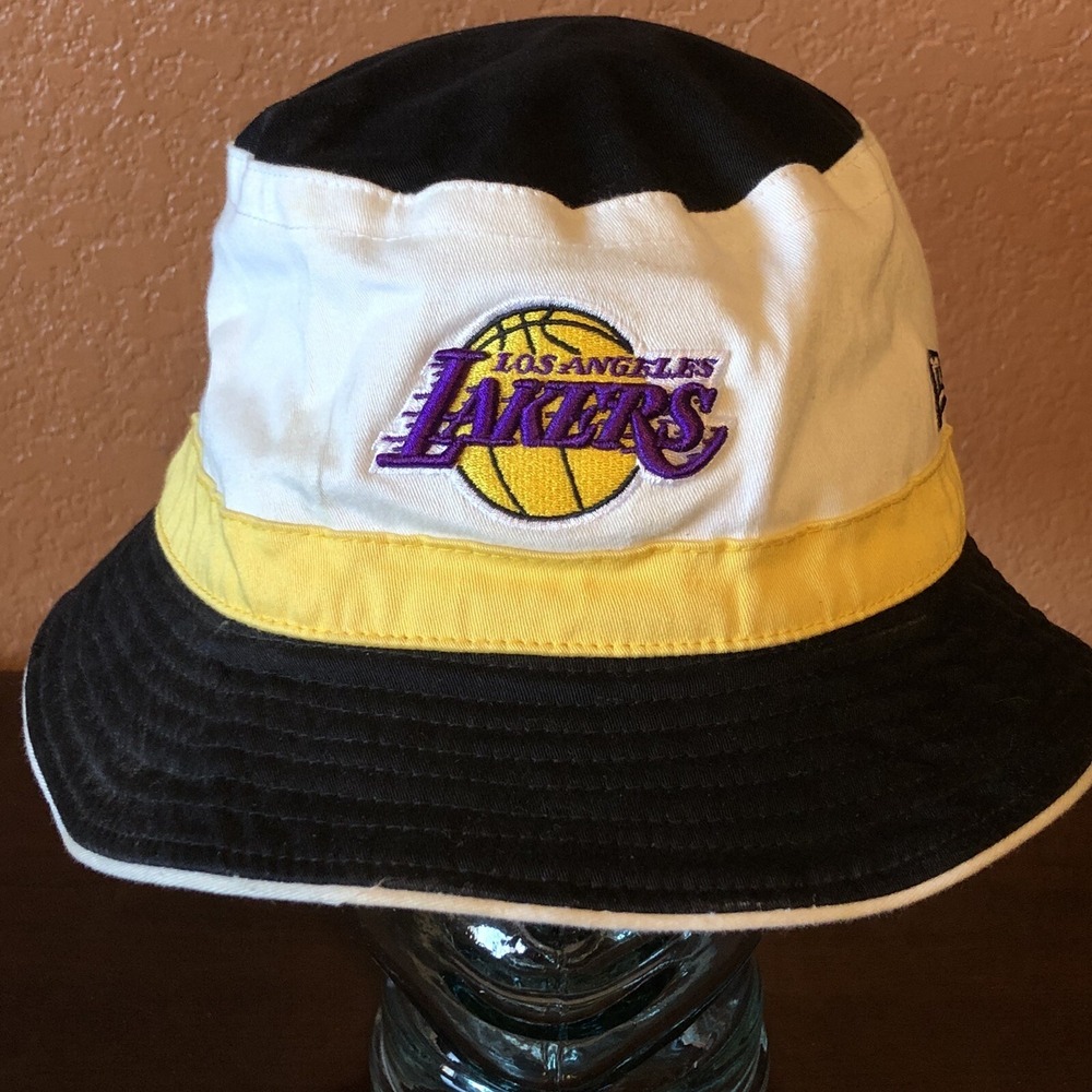 Los Angeles Lakers‎ Bucket Hat Size L/XL New Era NBA Basketball LA Lakers - Picture 2 of 16